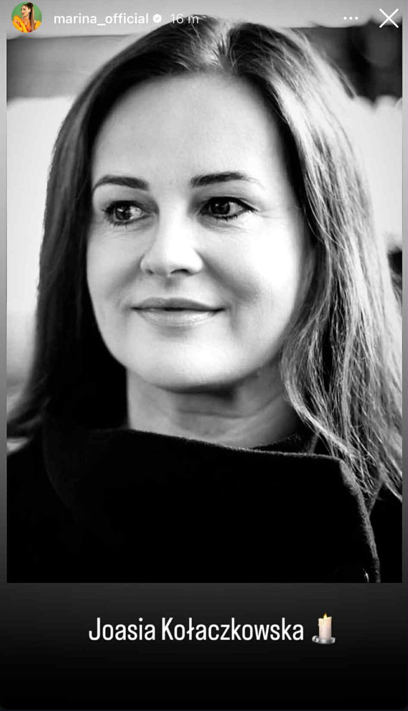 Marina żegna Joannę Kołaczkowską