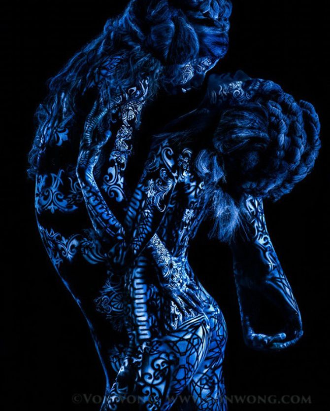 Body art sfotografowane w ultrafiolecie 2