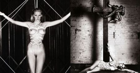 "UKRZYŻOWANA", NAGA Lara Stone! (TYLKO 18+)