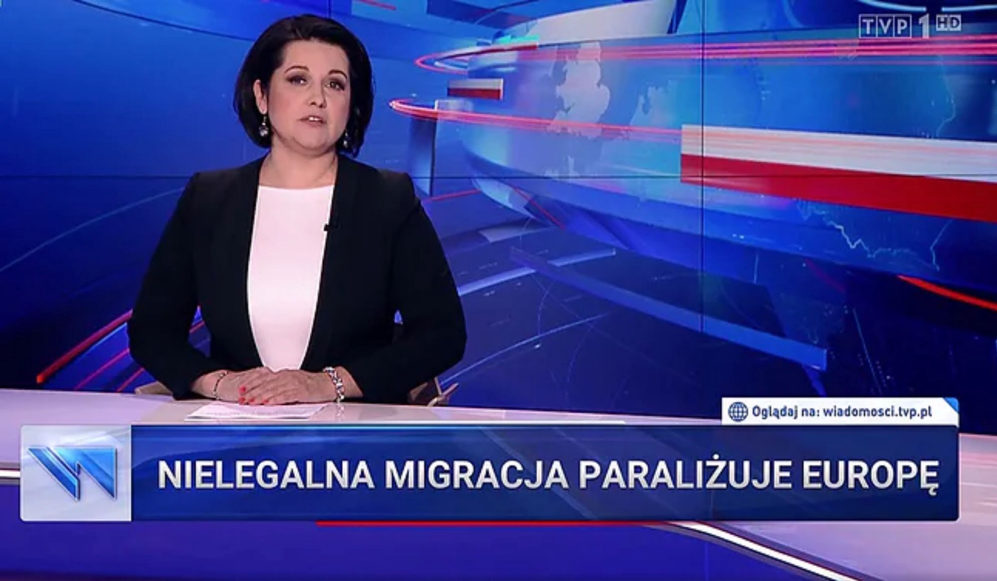W ostatnią sobotę wieczorne wydanie "Wiadomości" TVP prowadziła Edyta Lewandowska