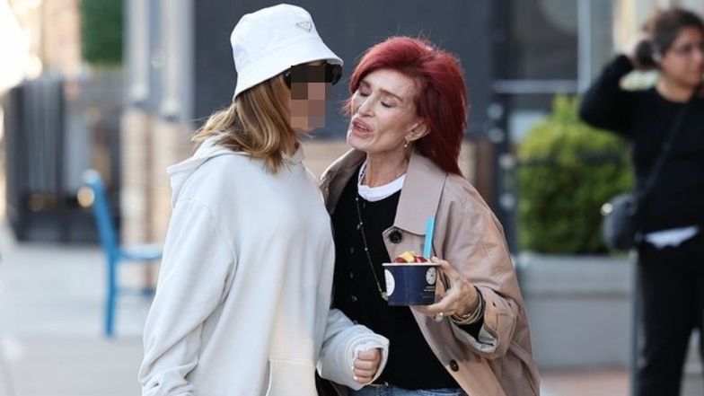 Wychudzona Sharon Osbourne delektuje się lodem u boku wnuczki. Po leku na cukrzycę NIE MOŻE przybrać na wadze (ZDJĘCIA)