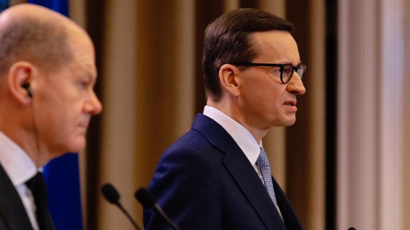 Premier Morawiecki i kanclerz Scholz 
