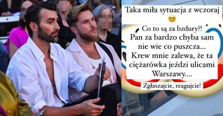 Jacek Jelonek i jego narzeczony spotkali w Warszawie furgonetkę anty-LGBT. Wdali się w dyskusję z kierowcą. "KREW MNIE ZALEWA"