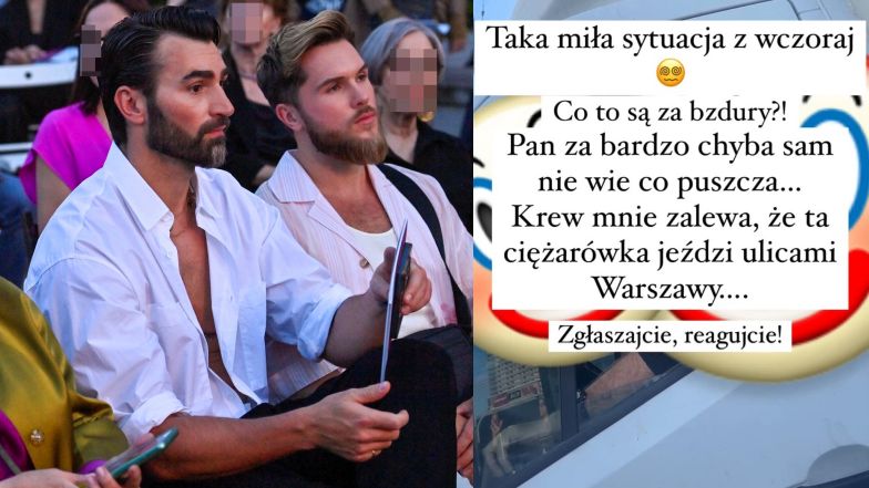 Jacek Jelonek i jego narzeczony spotkali furgonetkę anty-LGBT