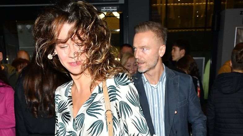 Krystian Wieczorek z żoną