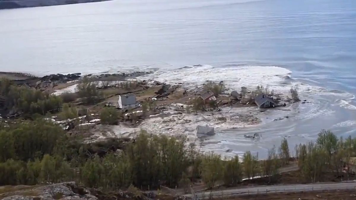 Osuwisko w Norwegii.