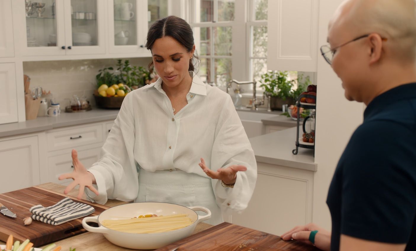 Meghan Markle gotuje makaron 