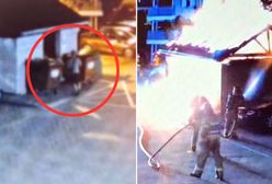 Wzniecił pożar na osiedlu. Nie wiedział, że wszystko się nagrywa