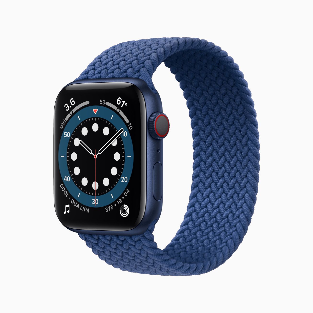 Apple Watch Series 6 z paskiem Solo Loop, fot. Apple.