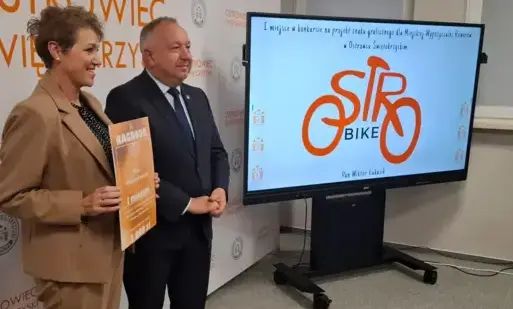 "Ostro Bike" – jest nazwa i logo Miejskiej Wypożyczalni Rowerów w Ostrowcu Świętokrzyskim