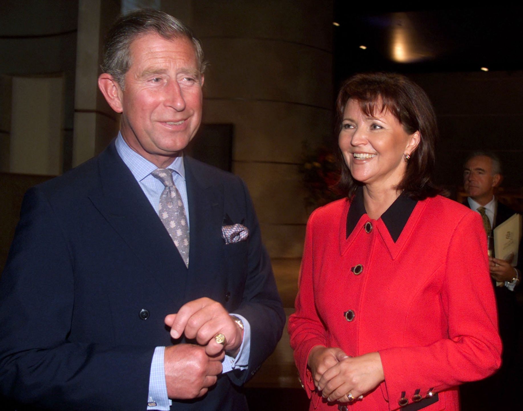 Król Karol III i Jolanta Kwaśniewska