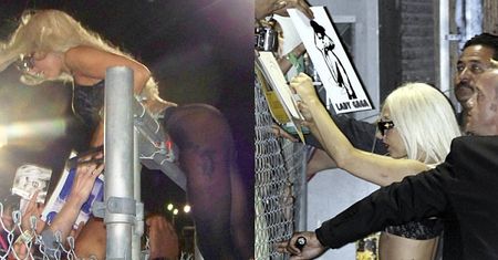 GaGa rozdaje autografy... SEXY?