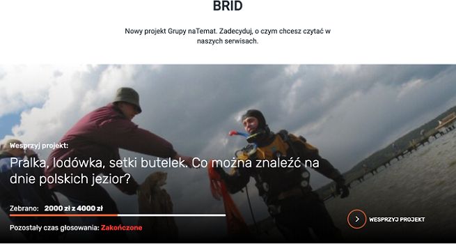 naTemat w ramach BIRD będzie opisywać tematy zgłoszone i współfinansowane przez czytelników