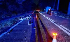 BMW staranowało rowerzystę. Cyklista jechał w nocy bez świateł