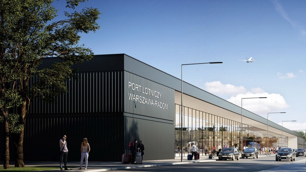 Wizualizacja. Port Lotniczy w Radomiu
