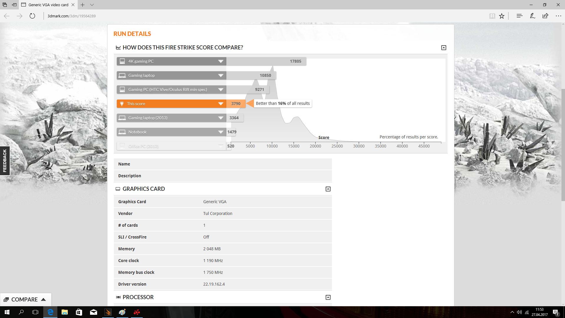 AMD RX 550 z procesorem i5 4690K
