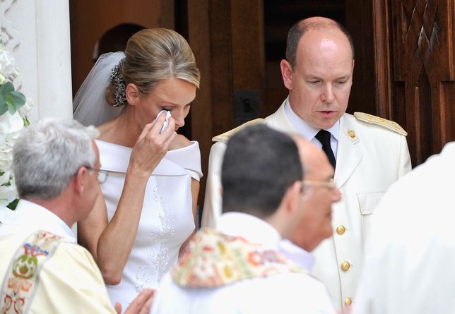 Księżna Charlene wydawała się być smutna już w dniu ślubu