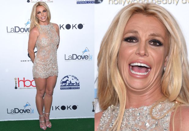  Dziwne minki Britney Spears na "Beauty Awards"