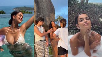 Klaudia El Dursi podsumowuje rajski urlop w Tajlandii: kąpiel w balii nago, zabawa z córką w basenie, zwiedzanie z synami (ZDJĘCIA)
