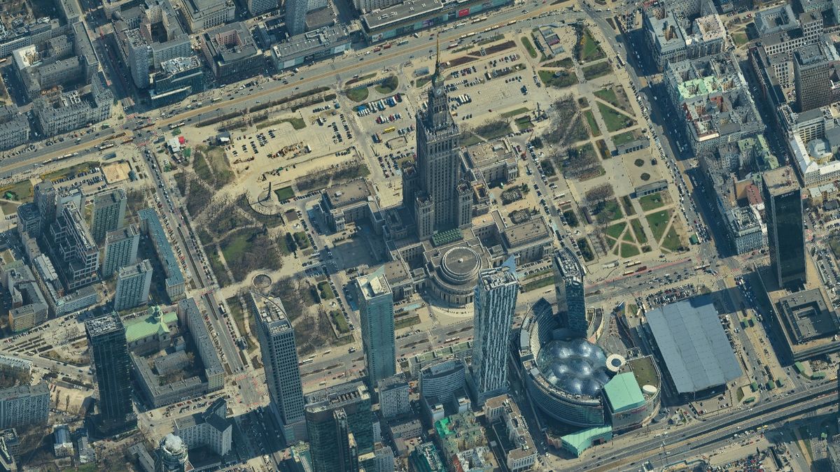 Ukośna mapa Warszawy już dostępna. Spójrz na stolicę z innej perspektywy 1