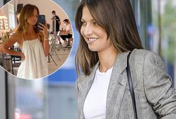 Anna Lewandowska założyła tanią mini z sieciówki. Wyglądała rewelacyjnie