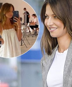 Anna Lewandowska założyła tanią mini z sieciówki. Wyglądała rewelacyjnie