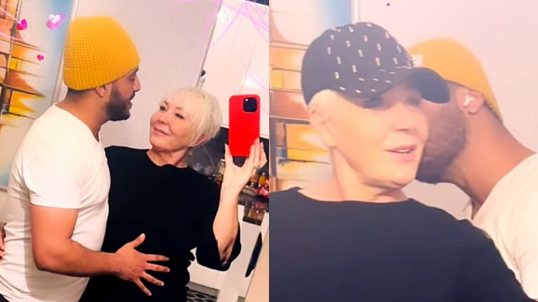 Mama Agnieszki Włodarczyk migdali się z młodszym o 30 lat mężem