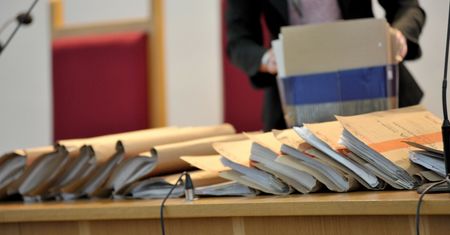 Ewakuacja Sądu Okręgowego w Katowicach. Służby na miejscu