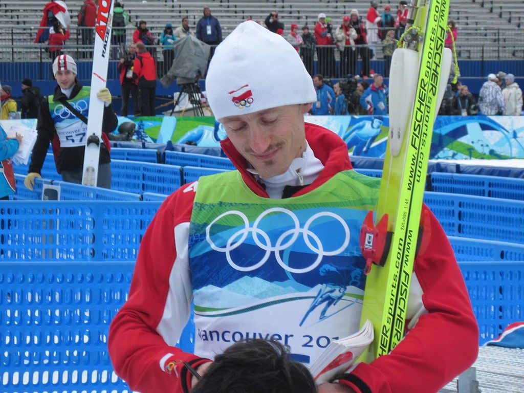 Adam Małysz podczas Igrzysk Olimpijskich w Vancouver w 2010 roku