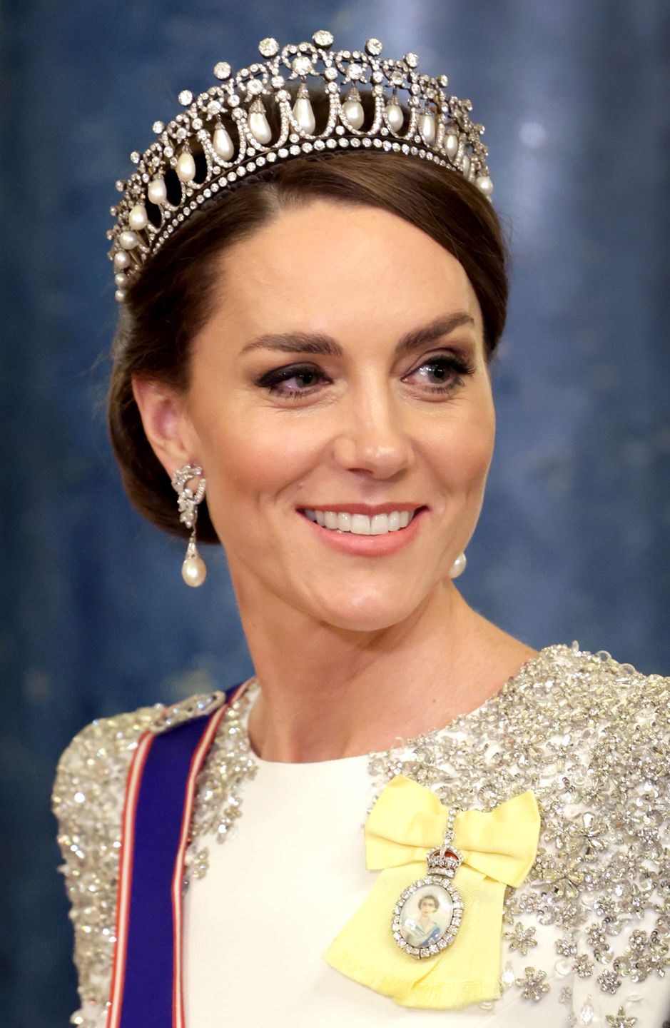 Kate podczas bankietu w pałacu Buckingham