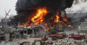 Bejrut. Ogromny pożar w porcie. Płonie skład ropy naftowej