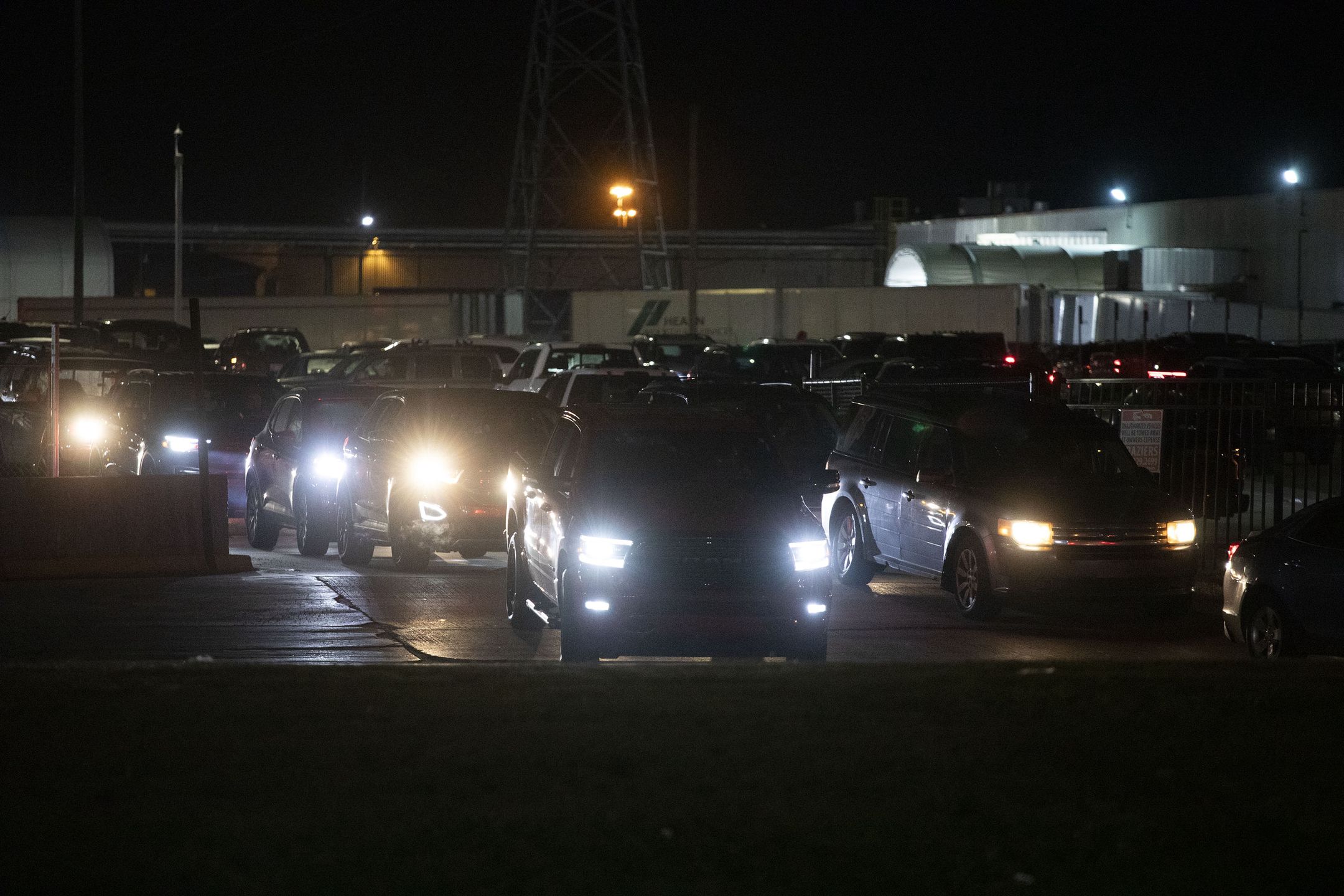 WAYNE, MICHIGAN - SEPTEMBER 15: United Auto Workers members exit the plant and go on strike at the Ford Michigan Assembly Plant on September 15, 2023 in Wayne, Michigan. Contract negotiations with the Big Three auto makers Ford, General Motors, and Stellantis expired at 11:59pm September 14. This is the first time in history that the UAW is striking all three of the Big Three auto makers at the same time. (Photo by Bill Pugliano/Getty Images)