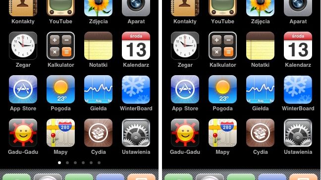 Przenieś kropki pod StatusBar 1