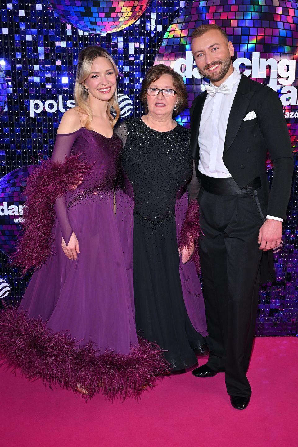 Paulina Gałązka z mamą i Michałem Bartkiewiczem
