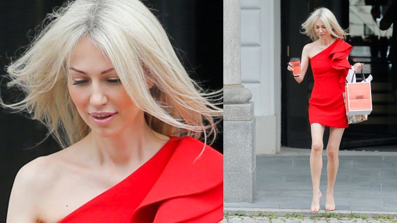 Magdalena Ogórek biegnie po kawę na wynos