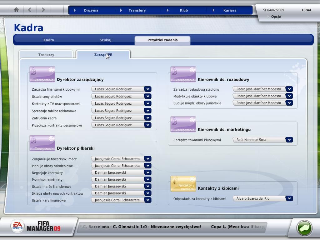 GRRRecenzja: Fifa Manager 09 3