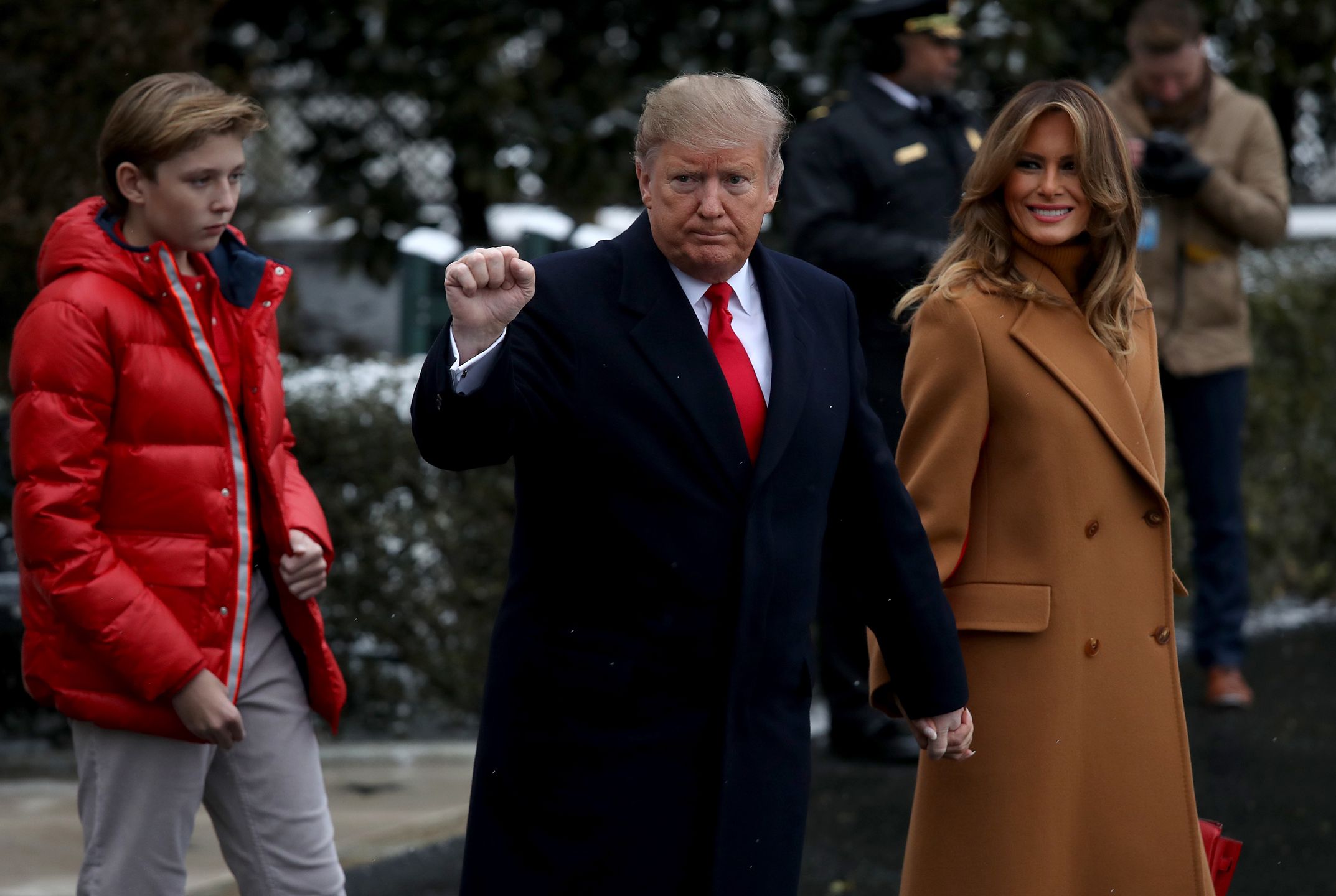 Donald Trump, Melania Trump i Barron Trump