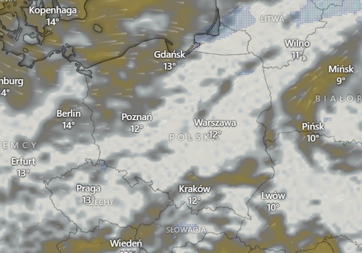Szanse na słońce niewielkie. IMGW zapowiada