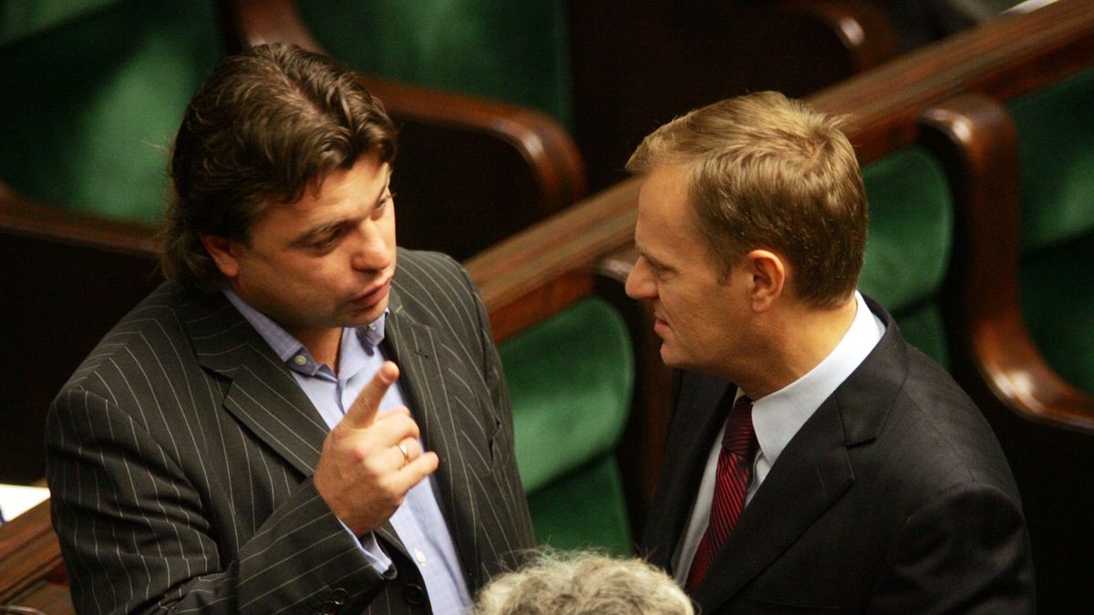 Roman Kosecki w towarzystwie Donalda Tuska w 2006 roku