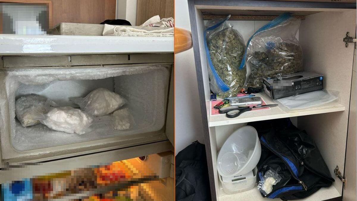 Amfetamina w zamrażarce, marihuana w szafce