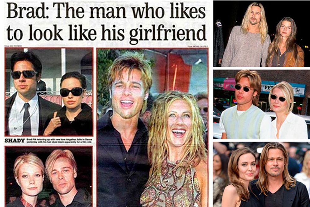 Zdjęcia, które pokazują, że Brad Pitt wybiera partnerki podobne do siebie