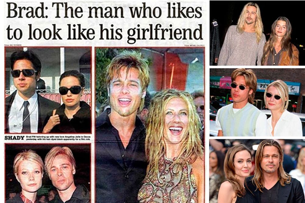 Zdjęcia, które pokazują, że Brad Pitt wybiera partnerki podobne do siebie 1