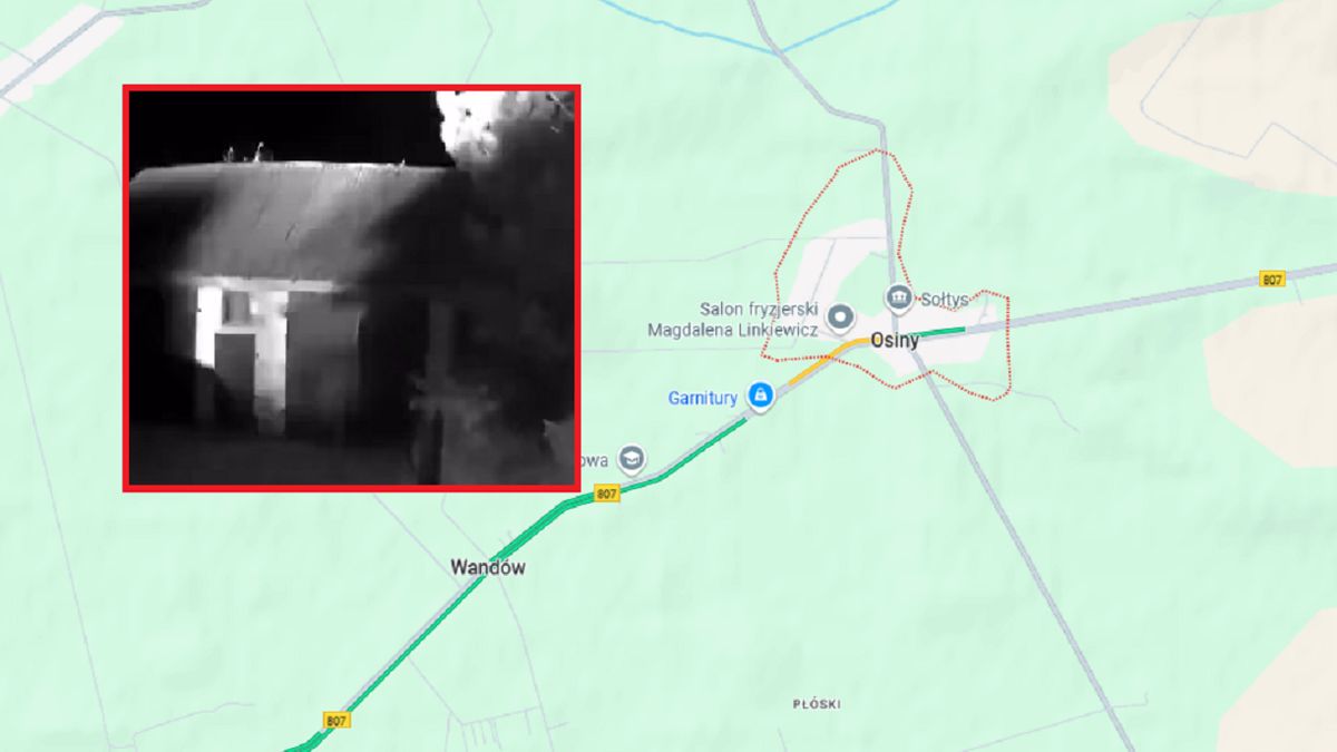W Osinach spadł niezidentyfikowany obiekt. Doszło do eksplozji