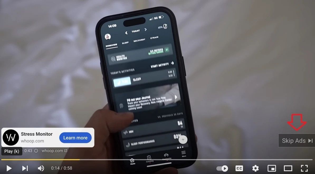 Pomijanie reklam - przed