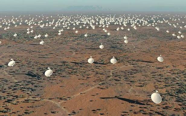 Square Kilometer Array - wizualizacja (Fot. Daily Mail)