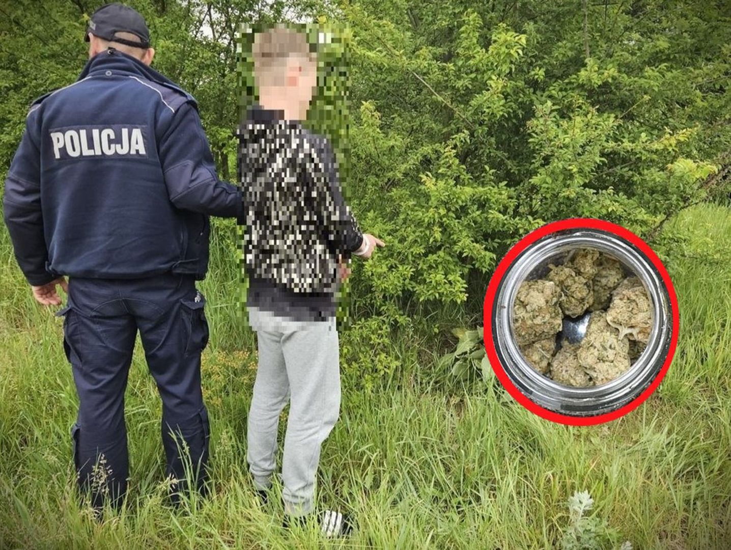 18-letni diler z Lipska zakopał narkotyki w lesie. Po zatrzymaniu grzecznie zaprowadził tam policjantów