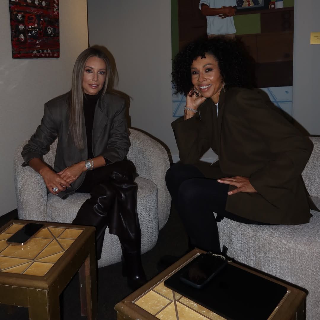 Omenaa Mensah i Małgorzata Rozenek