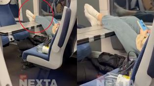 Pociąg do Warszawy, a ona zrobiła sobie podnóżek. W sieci zawrzało