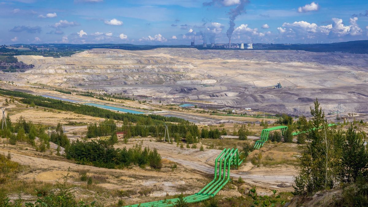 Na zdjęciu widok na kopalnię w Turowie