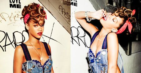 Rihanna w ogrodniczkach (LATA 90-TE WRACAJĄ?)